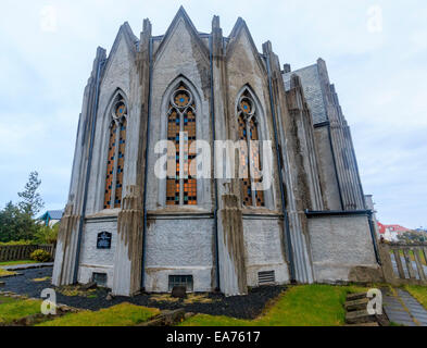 Landakotskirkja (Landakot la chiesa), calcestruzzo chiesa cattolica a Reykjavik, Islanda Foto Stock