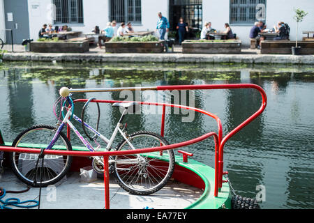 Lee navigazione fluviale, Hackkney, London, Regno Unito Foto Stock