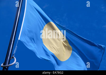bandiera di Palau Foto Stock