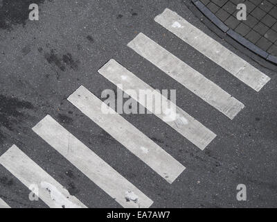 Vista aerea di un crosswalk Foto Stock