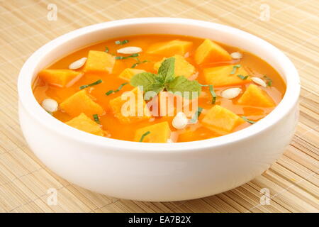 Curry con zucca organico. Foto Stock