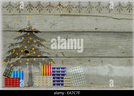 Cartolina di Natale Foto Stock