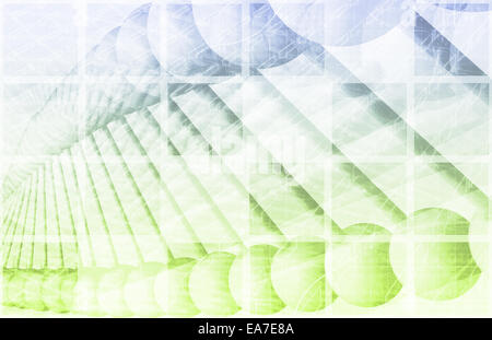 Ricerca di DNA di scienza genetica sullo sfondo dei dati Foto Stock