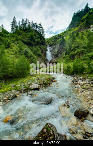 La cascata nel Krumltal, Austria Foto Stock