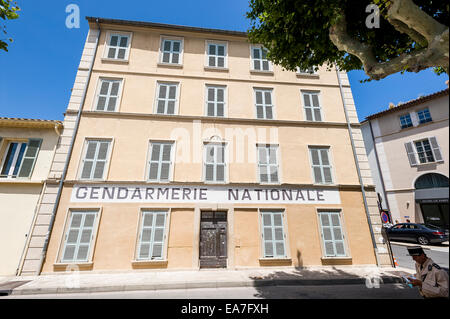 Gendarme stazione di Saint Tropez Foto Stock