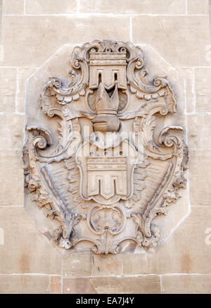 Stemma presso il municipio di Herrenberg Foto Stock