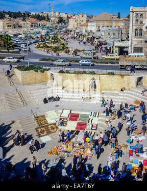 Mercato alla porta di Damasco Gerusalemme Israele Foto Stock