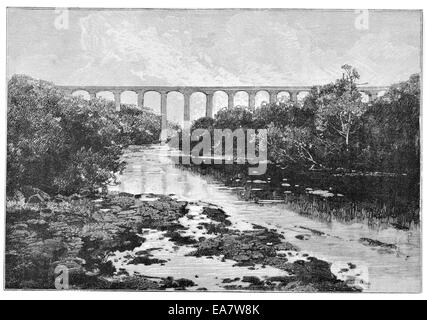 La Dee vicino a Llangollen Foto Stock