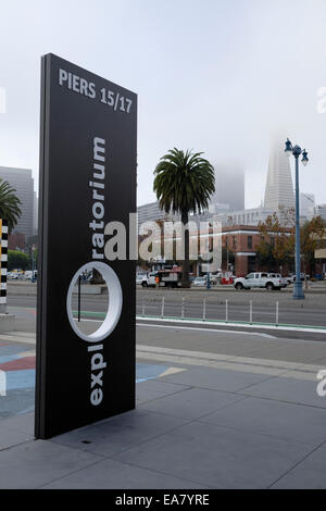 L'Exploratorium bambini Museo della Scienza, San Francisco, CA. Foto Stock