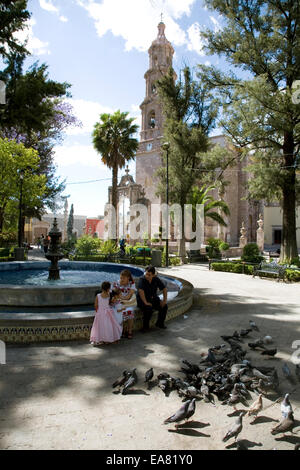 Jardin de la Paz nel Barrio del Encino, Aguascaliente, Messico Foto Stock