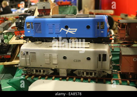 Ulster Folk and Transport Museum un giorno modello mostra ferroviaria, Belfast, Irlanda del Nord, Regno Unito. 8 Nov 2014. Foto Stock