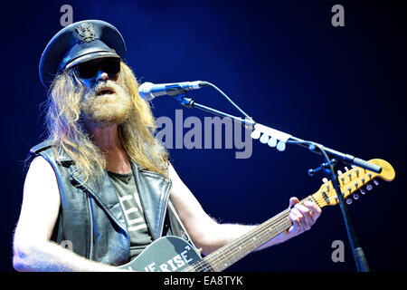 Barcellona - 29 Maggio: Julian Cope (Inglese musicista rock, autore, musicologo e commentatore culturale) esegue in PS14. Foto Stock