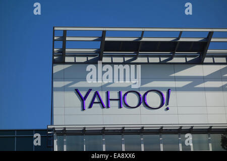 Yahoo uffici aziendali e con sede centrale a Sunnyvale, California USA Foto Stock
