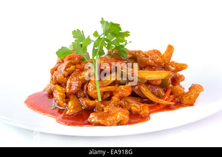 Il cinese profondo fritto di pollo triturati Foto Stock