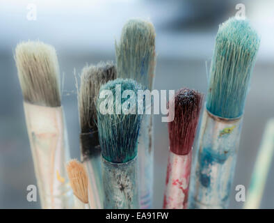 Gruppo di artisti dei pennelli Foto Stock