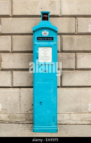 Polizia casella Telefono nella città di Londra Foto Stock