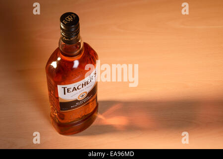 Bottiglia di insegnanti scotch whisky blended Foto Stock