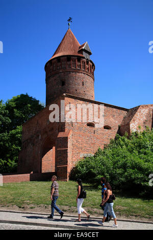 Torre del Castello, Tangermuende / Elbe, Tangermünde, Altmark, Sachsen-Anhalt, Germania, Europa Foto Stock