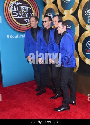 I tenori assiste il 2014 Soul Train Music Awards presso l'Orleans Arena di Las Vegas Foto Stock