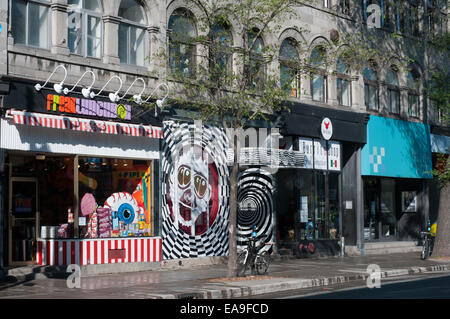 Boulevard Saint Laurent Quebec Montreal Foto Stock