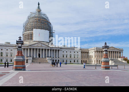 Noi cupola del Campidoglio sotto il progetto di restauro - Washington DC, Stati Uniti d'America Foto Stock