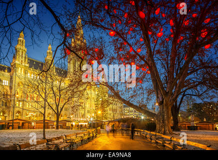 Vienna town hall Foto Stock
