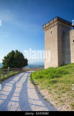 Rocca Albornoziana, Spoleto, umbria, Italia Foto Stock