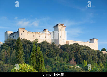 Rocca Albornoziana, Spoleto, umbria, Italia Foto Stock