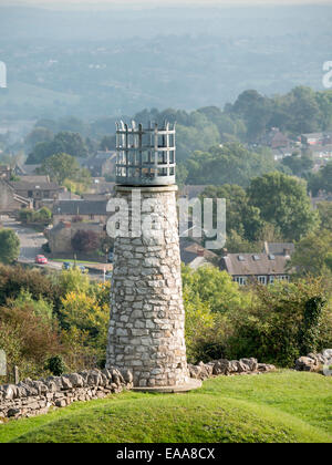 Il falò beacon,Crich,derbyshire, Regno Unito Foto Stock