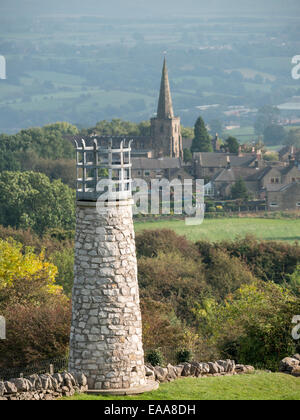 Il falò beacon,Crich,derbyshire, Regno Unito Foto Stock