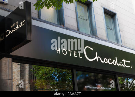 Hotel Chocolat shop, Nottingham, Inghilterra, Regno Unito Foto Stock