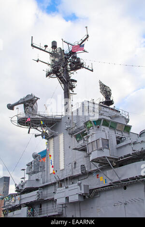 Frament del eqipment del Navy US battaglia navale Foto Stock