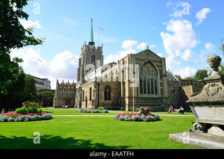 Cattedrale di Chelmsford (Chiesa di Santa Maria Vergine, San Pietro e San Cedd), Chelmsford Essex, Inghilterra, Regno Unito Foto Stock