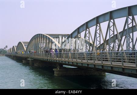 Ponte Faidherbe, Saint Louis, Senegal Africa Foto Stock