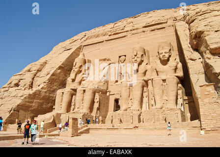 Abu Simbel templi antichi Foto Stock