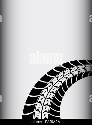 Pneumatico astratta via sfondo Foto Stock