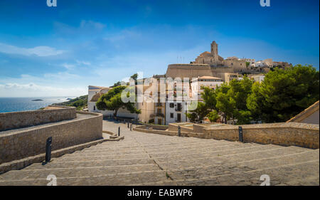 Città vecchia di Ibiza Foto Stock