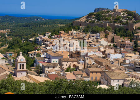 Capdepera, Castello, isola di Mallorca, Maiorca, isole Baleari, Spagna, Europa. Foto Stock