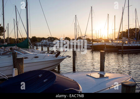 Knapps si restringe, Tilghman Island Maryland USA Foto Stock