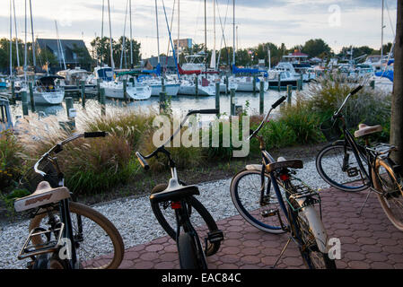 Knapps si restringe Marina e Inn, Tilghman Island Maryland USA Foto Stock