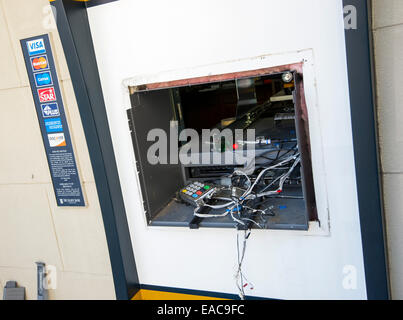 La rottura di un ATM in Easton, Maryland, Stati Uniti d'America Foto Stock