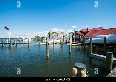 L'area del porto di Saint Michaels, Maryland, Stati Uniti d'America Foto Stock