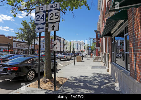 Main St. Riverhead Long Island New York Foto Stock