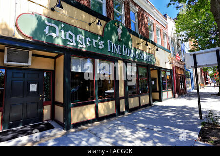 Digger's Restaurant Main St. Riverhead Long Island New York Foto Stock