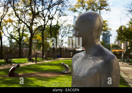 Una scultura da 'frontiere' esposizione in Solti Park, Grant Park Foto Stock