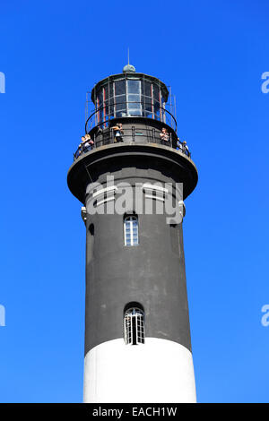 Sulla parte superiore della Fire Island Lighthouse Long Island New York Foto Stock