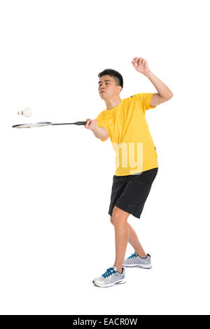 Asia cinese maschio badminton player Foto Stock