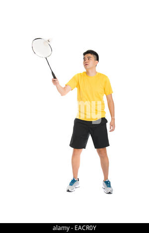 Asia cinese maschio badminton player Foto Stock