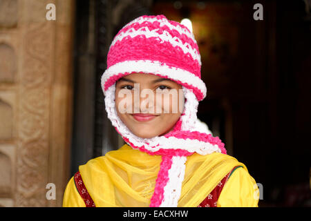 Giovane donna indiana, ritratto, Mysore, Karnataka, India meridionale, India, Asia Foto Stock