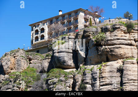 Parador de Turismo, hotel, centro storico, Ronda, provincia di Malaga, Andalusia, Spagna Foto Stock